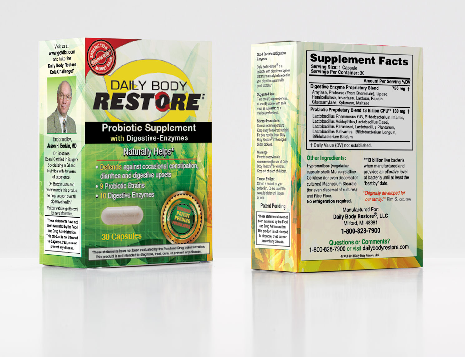Daily Body Restore Package Design Version Beta